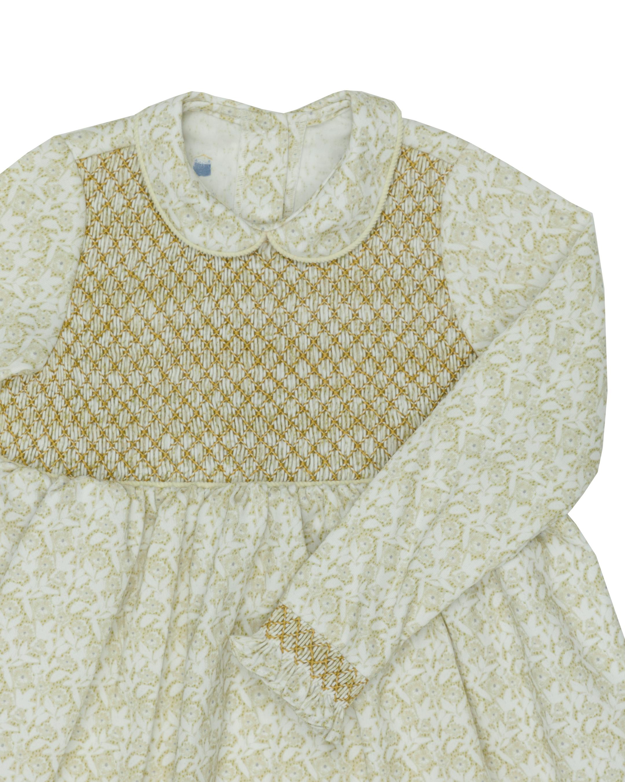 Smocked Dress in Louisa Flower