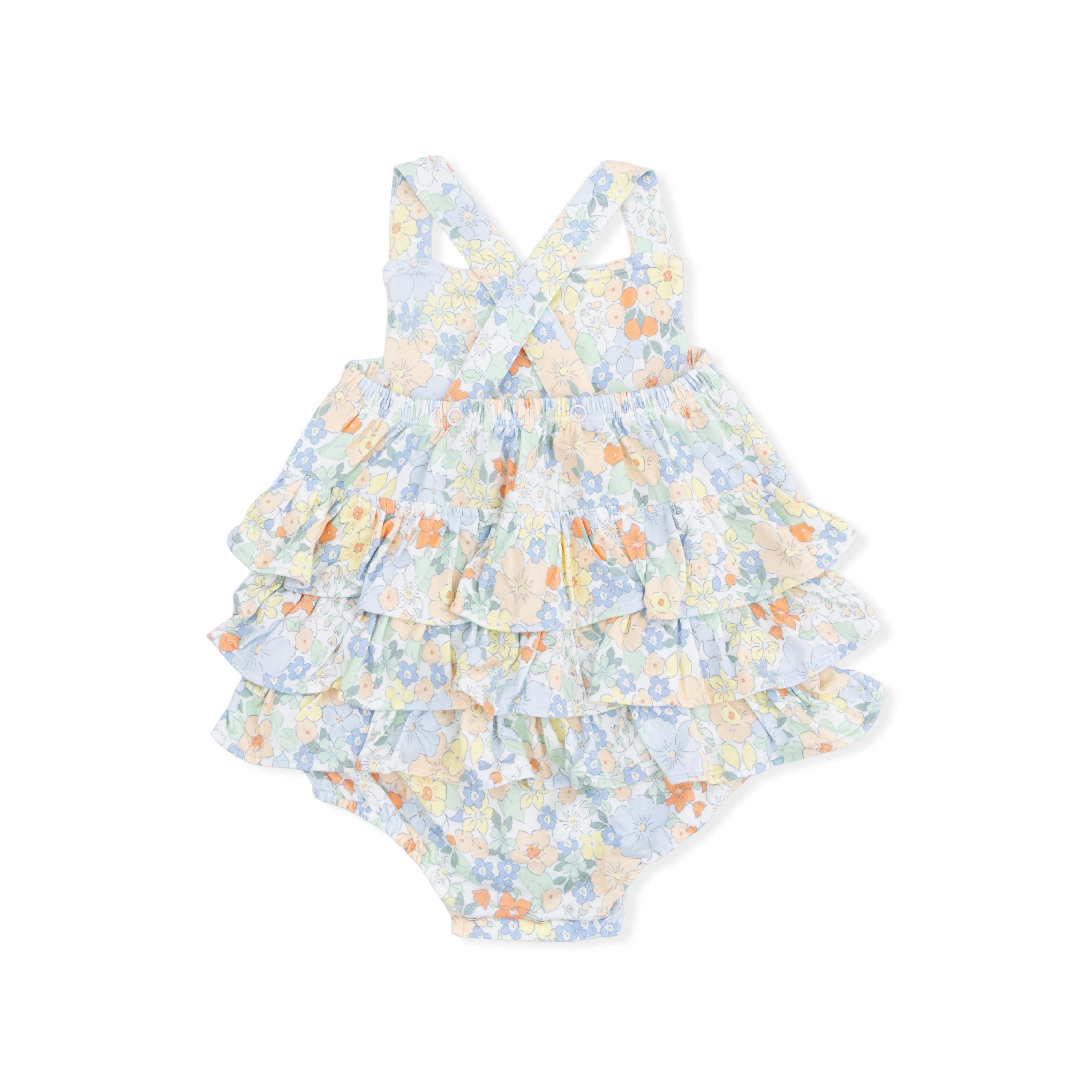Georgia Floral - Ruffle Sunsuit