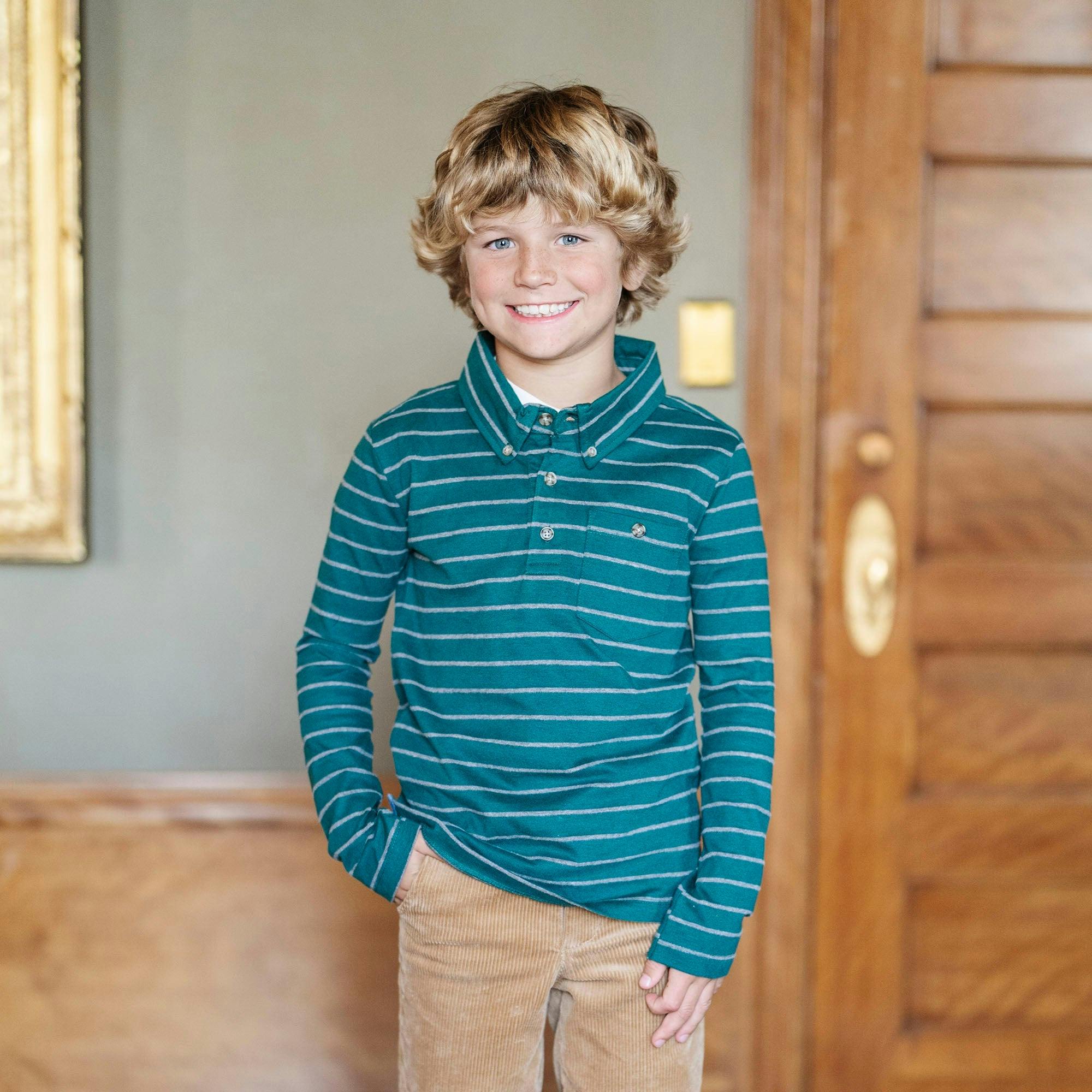 Organic Long Sleeve Polo