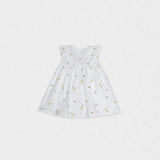 Emilie Baby Dress Sleeveless, White Daisy