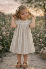 Floral Vine Short Sleeve Dress