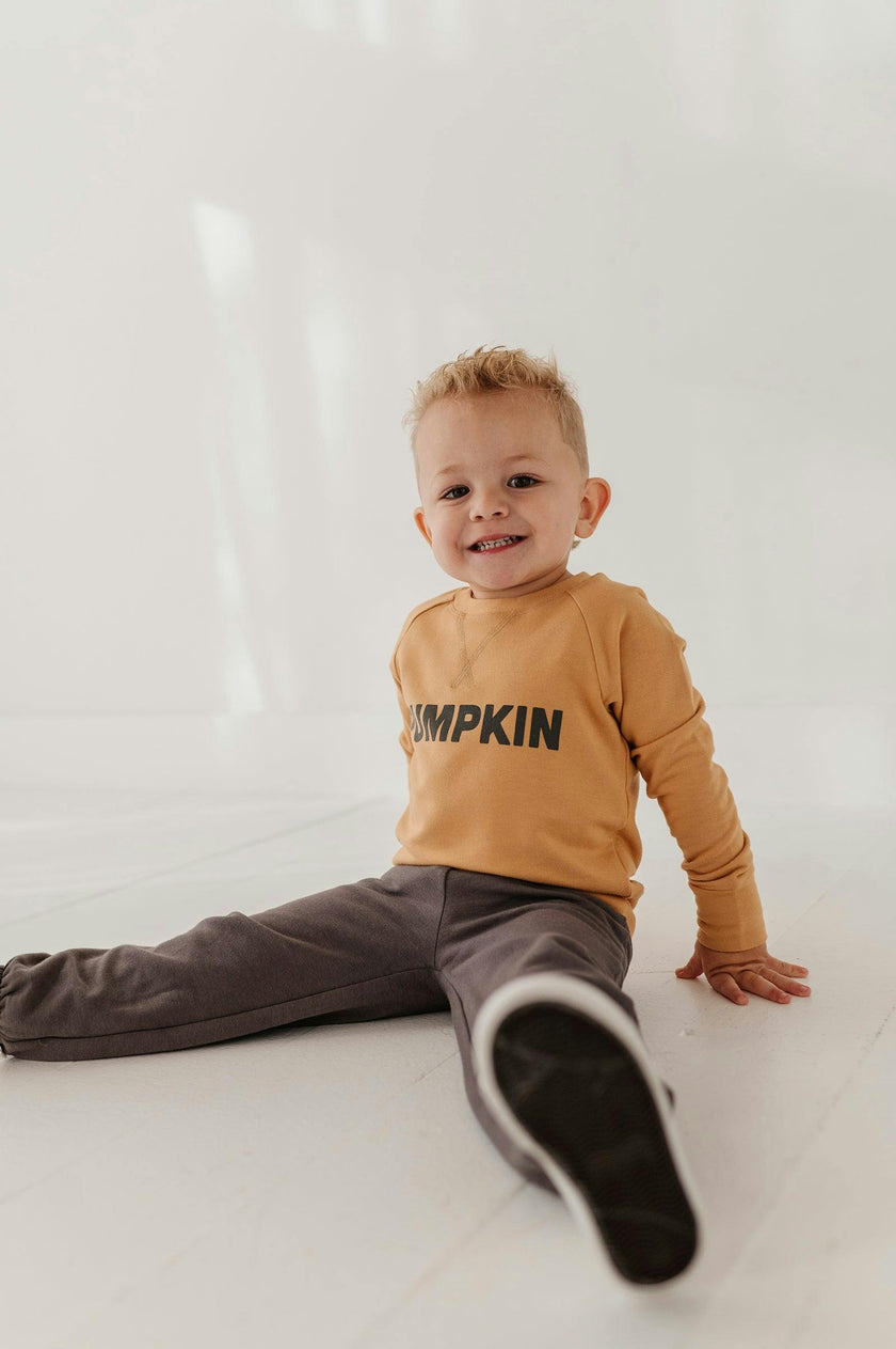 Boys Baggy Sweatpants in Tornado Gray
