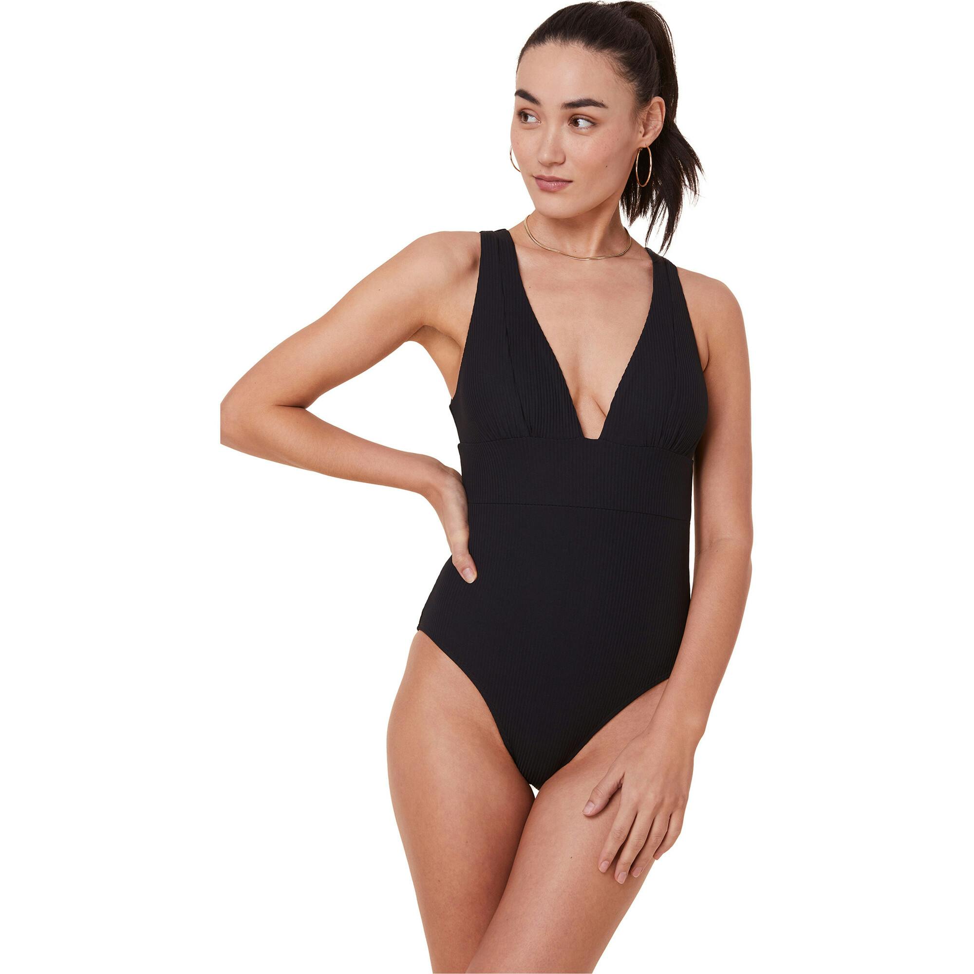 The Mykonos One Piece - Eco Ribbed - Black - Classic