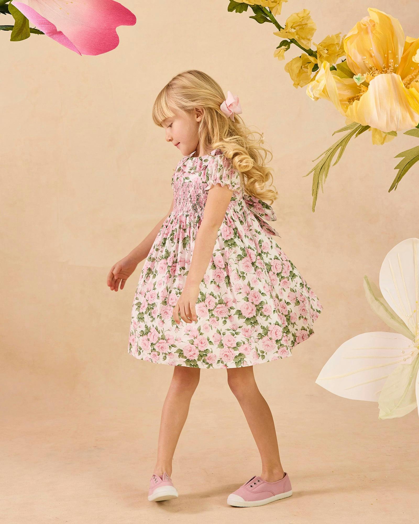 Carline Rose Smocked Dress