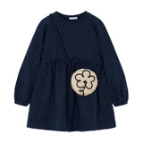 Girl Fleece Dress with Handbag