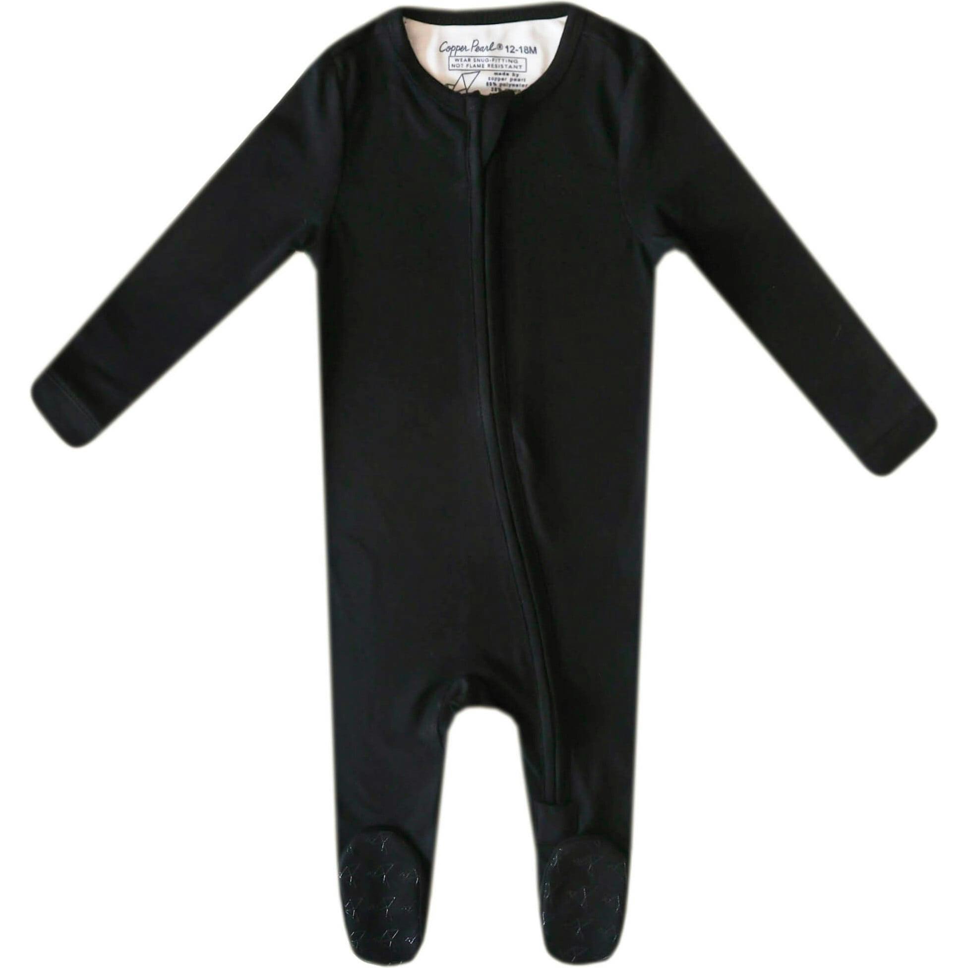 Midnight Print 2-Way Zip-Up Footie, Blue