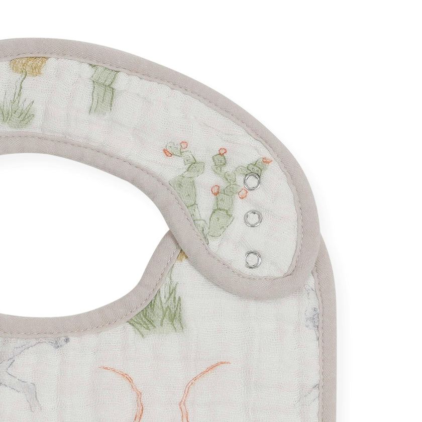 Cotton Muslin Classic Bib 3 Pack - Adobe Checker