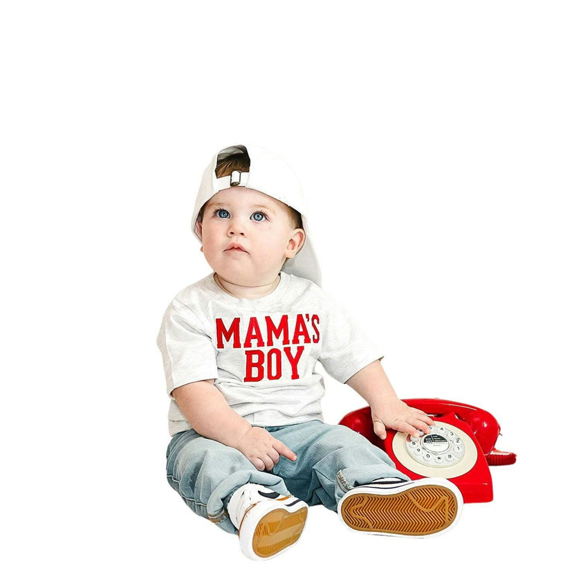 Mama's Boy Varsity Patch Short Sleeve T-Shirt