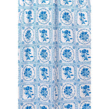 Mae Dress in Blue Floral Stamp