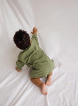 Harley Pocket Romper in Loden Green