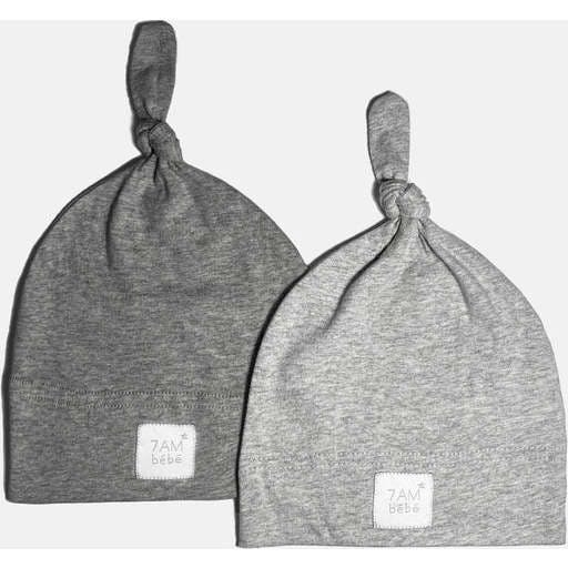 Cotton Top Knot Beanie