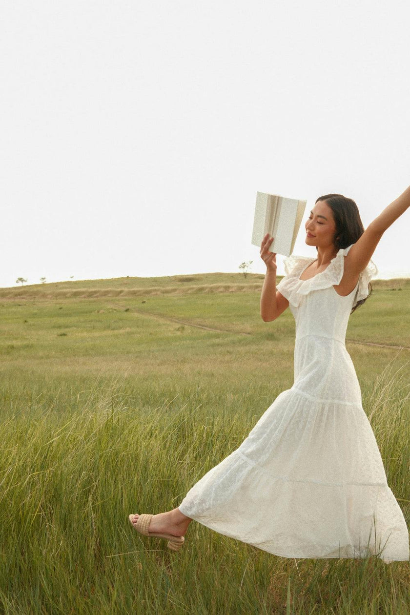 Alaina Dress in Ivory
