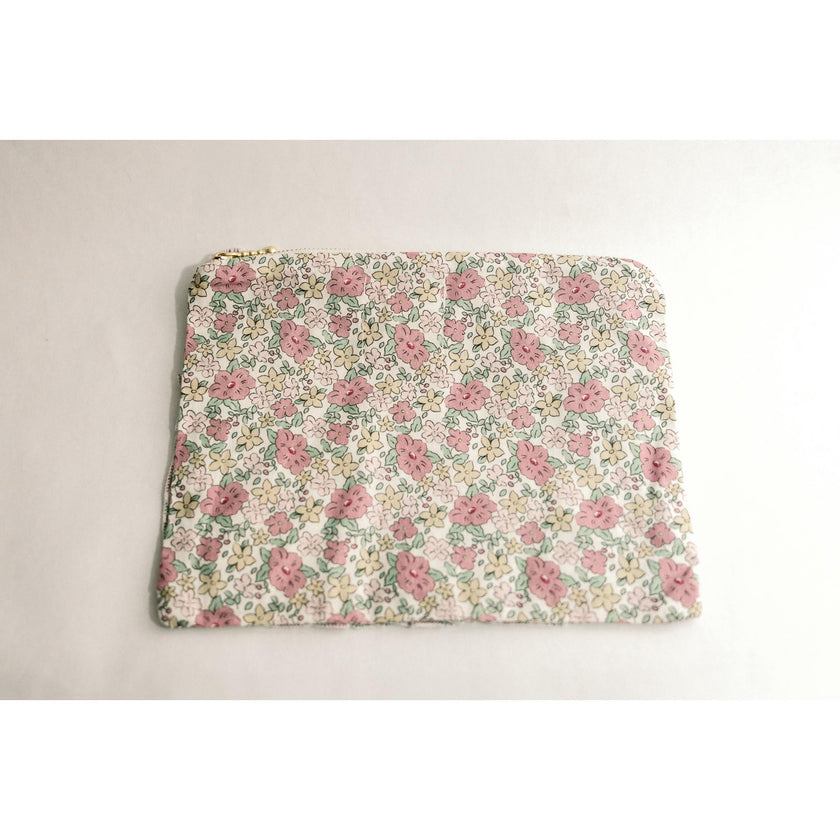 Betsy Ann Timeless Floral Ruffle Zipper Pouch