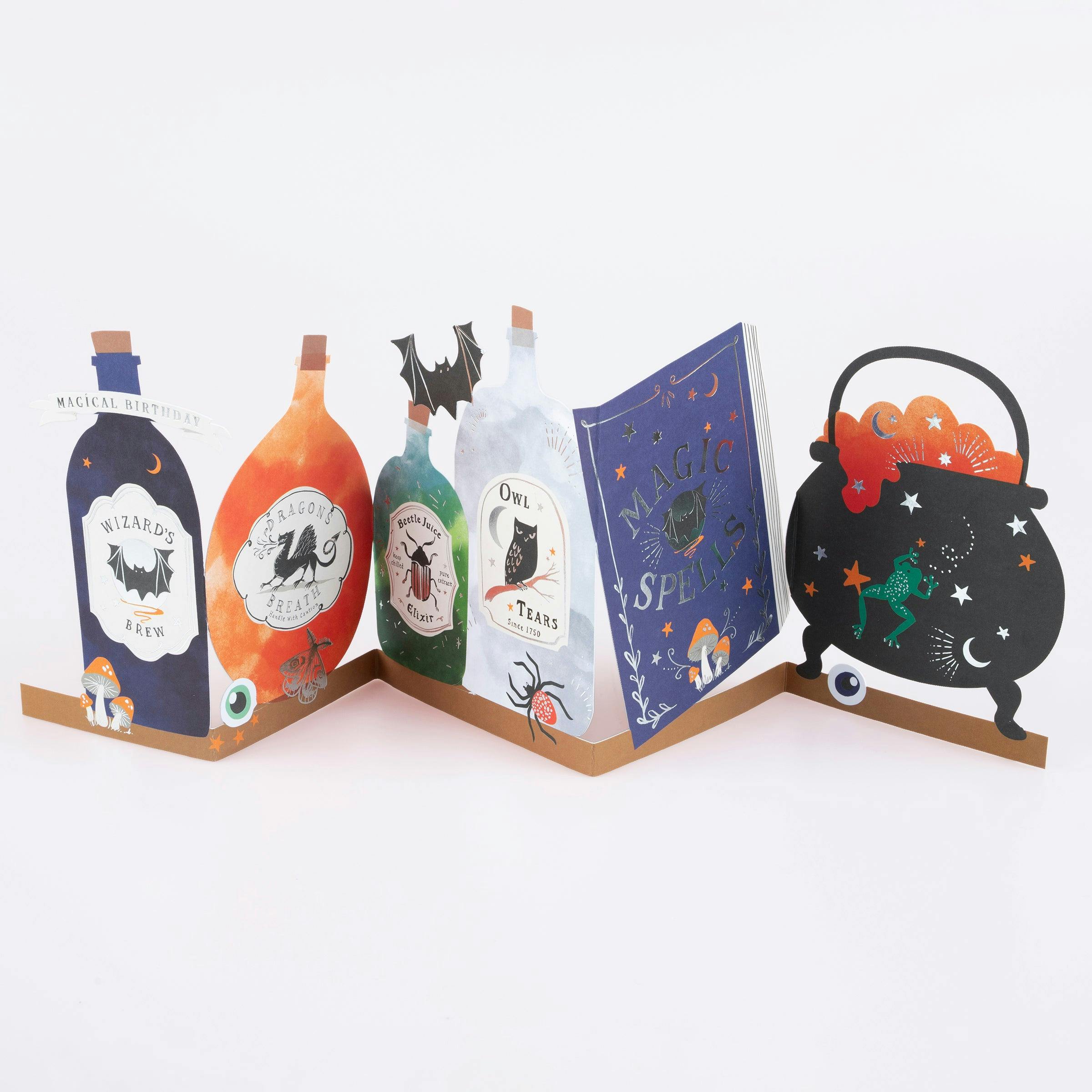 Potion Bottles Birthday Card