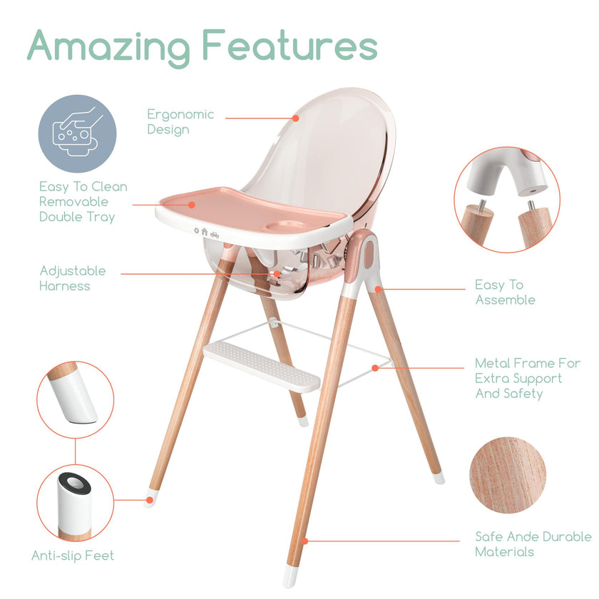 Children of Design 6 in 1 Deluxe High Chair