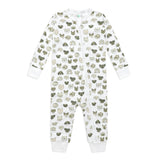 Mini Woof Squad Grey Zip-up Bodysuit