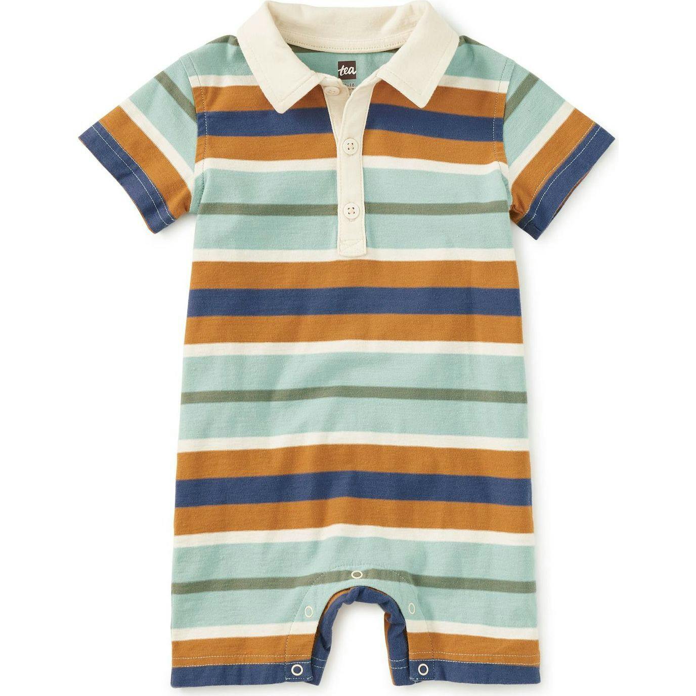 Polo Baby Romper, Green