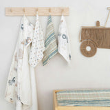 Charlie Farmhouse Tractor Hooded Baby Bath Towel & Washcloth Set