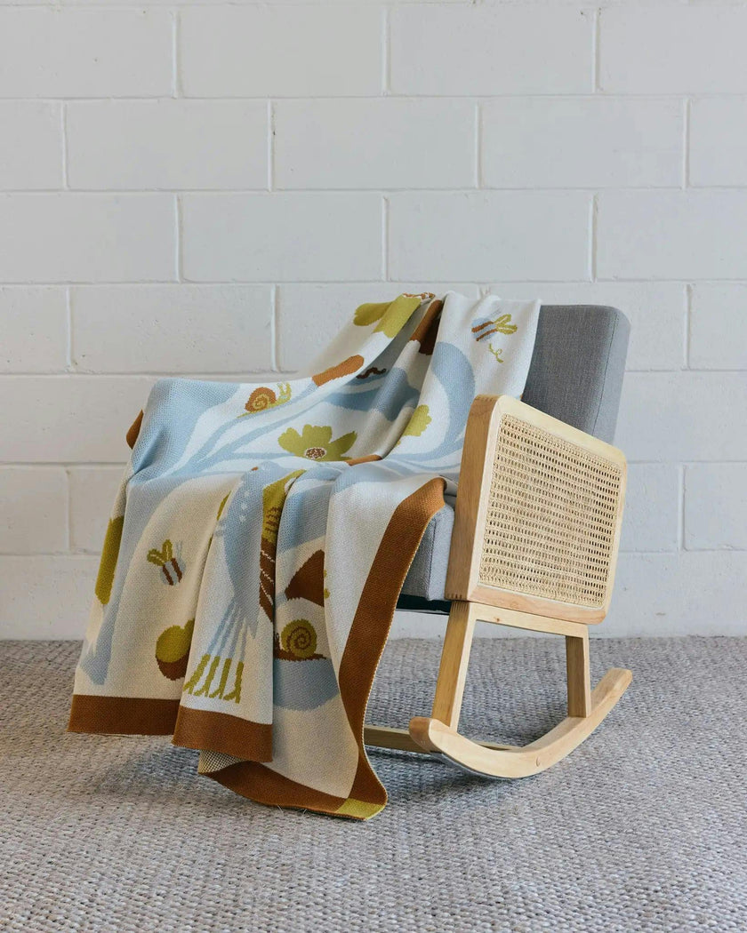 Bugs in Love Knit Blanket