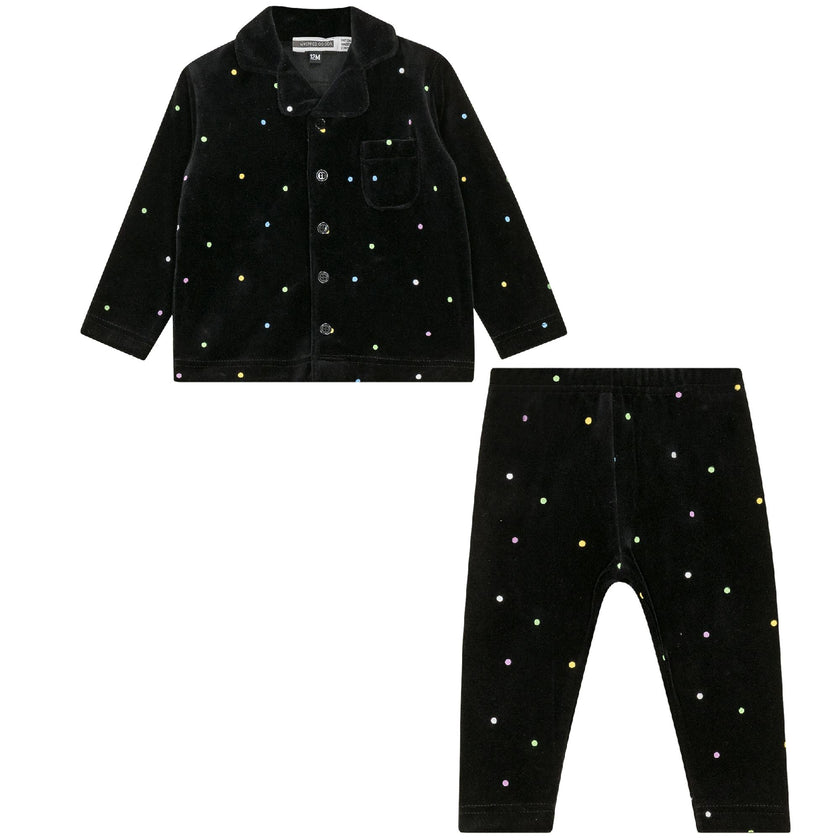Dot Print Grandpa Style 2Pc Set