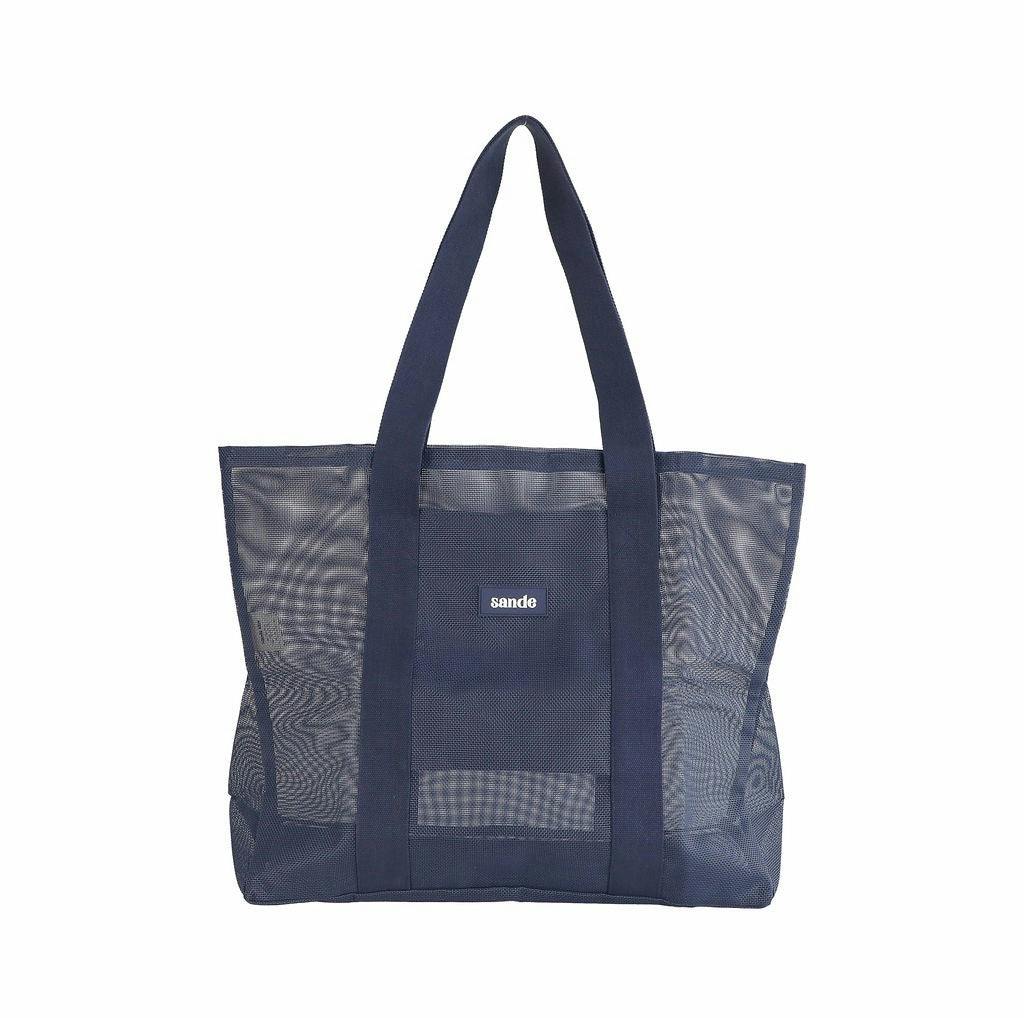 Beach Hauler™ - Mini Mesh Beach Bag – Deep Sea