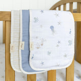 Cove Sea Life Cotton Burp Cloth (Set of 3)