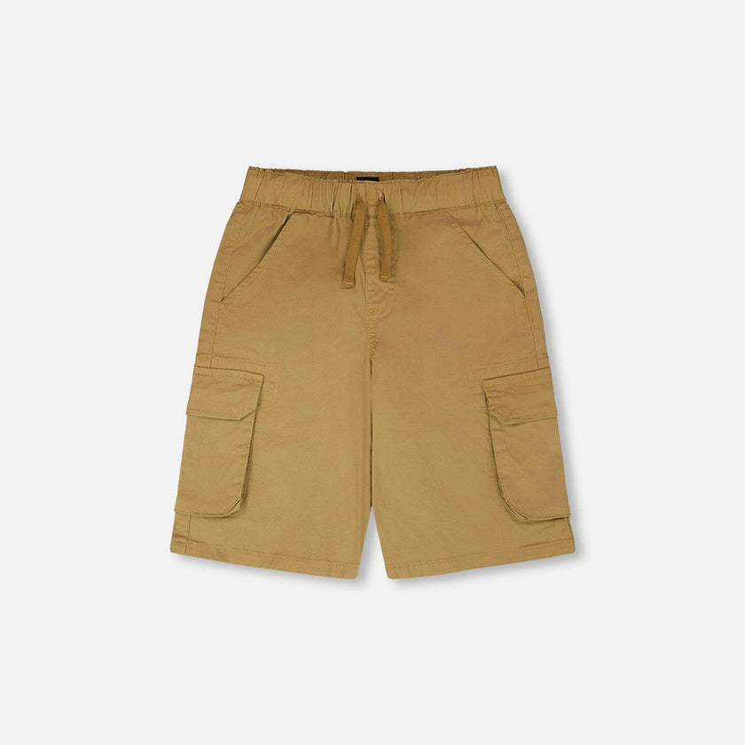 Stretch Twill Bermuda With Cargo Pockets