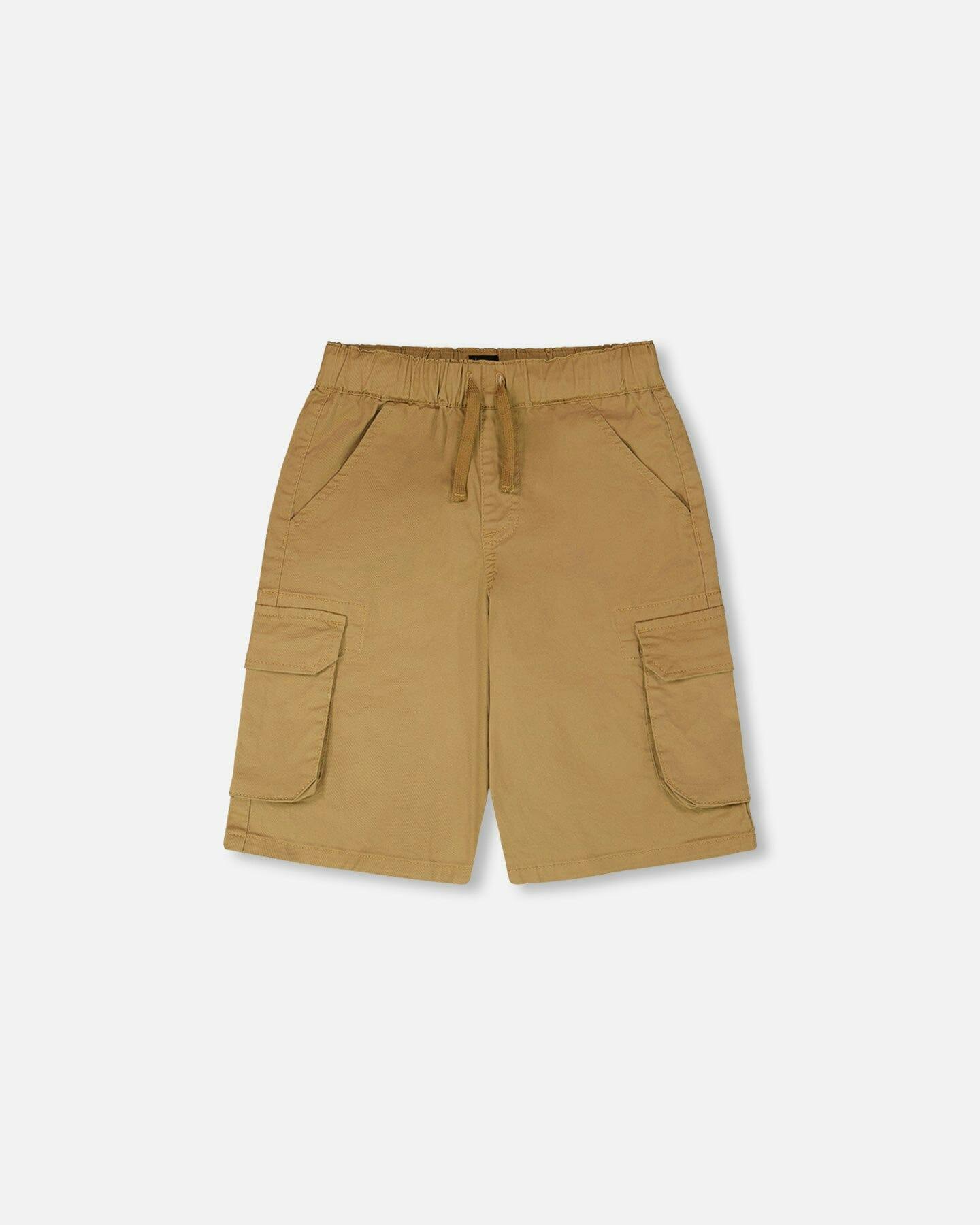 Stretch Twill Bermuda With Cargo Pockets