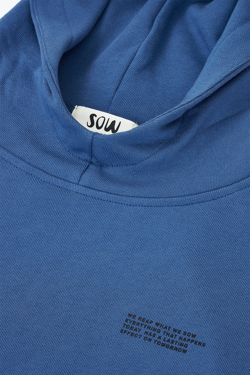 Relaxed Cotton Hoodie With Print