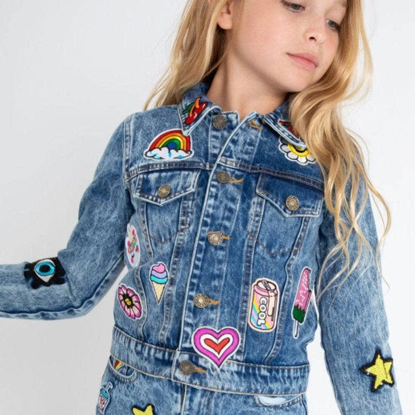 All About the Patch Crop Denim Jacket