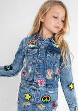 All About the Patch Crop Denim Jacket