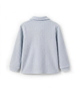 Brandan Baby Boy Polo Sweater, Blue Braid