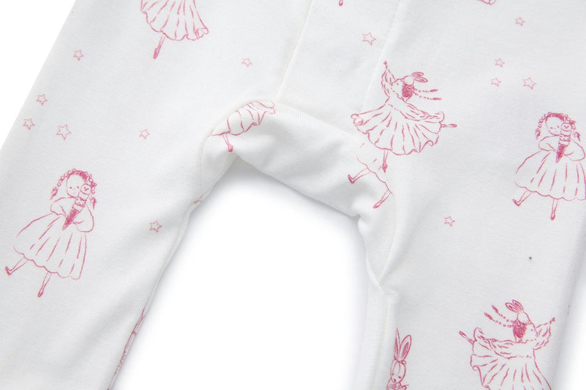 Bamboo Magnetic Footie Pajama - Princesse Rose