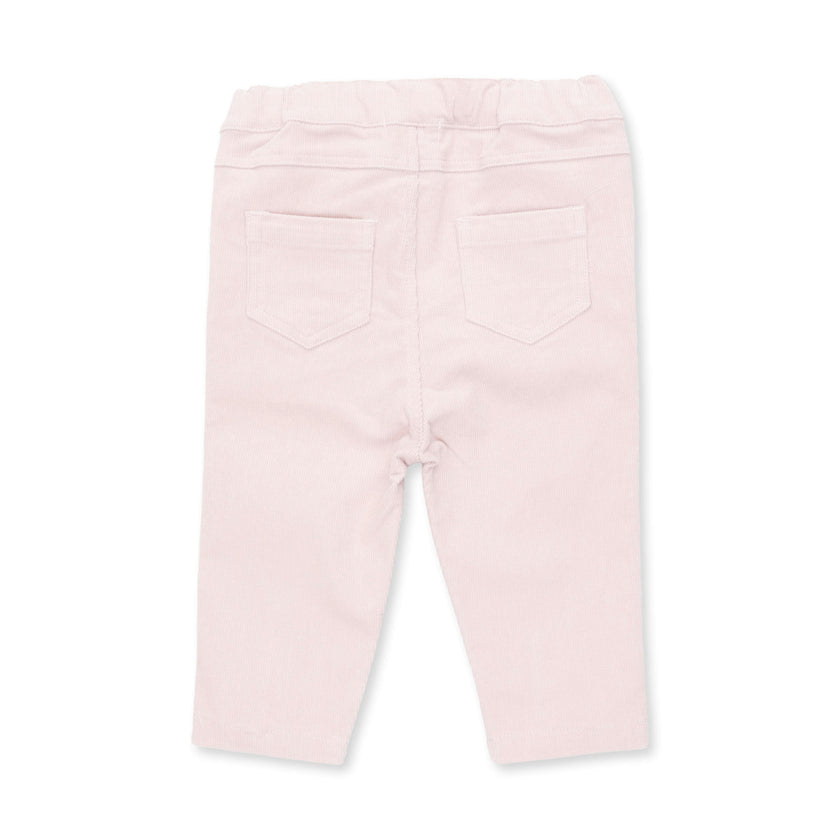 Veiled Pink Corduroy - Adjustable Pants and Bow Pocket