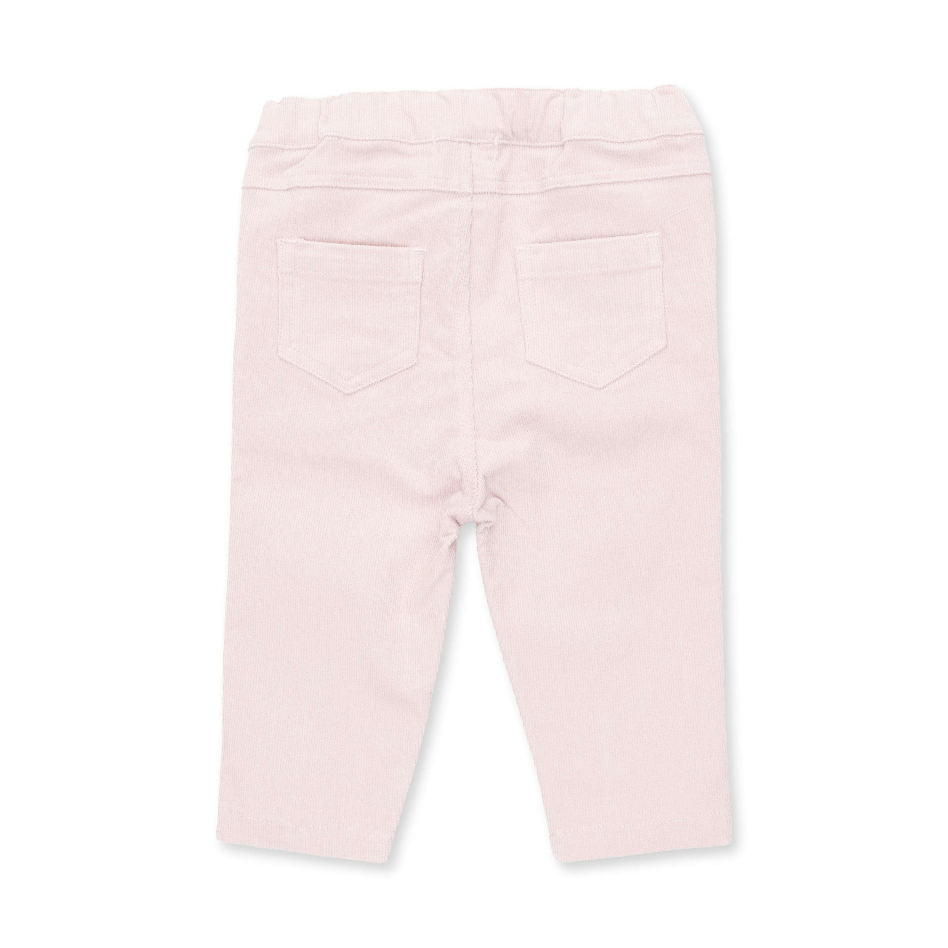 Veiled Pink Corduroy - Adjustable Pants and Bow Pocket
