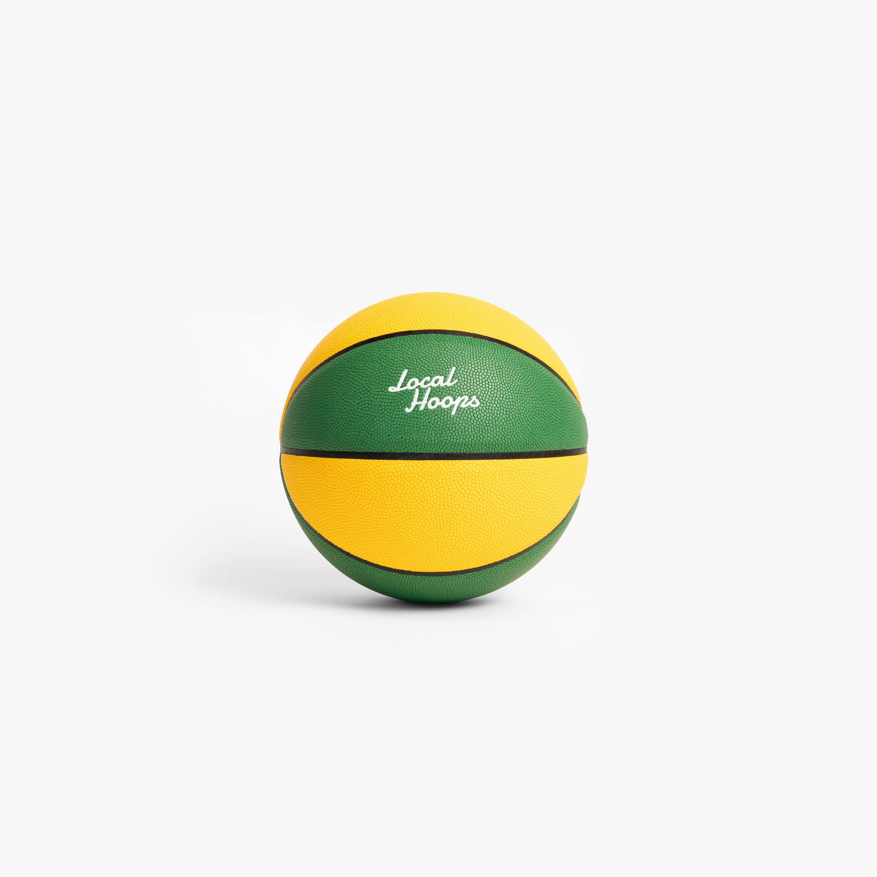Mini Green & Yellow Worldwide Basketball