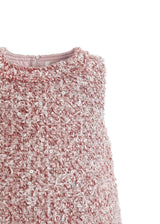 Pink Tweed Sequin Shift Dress