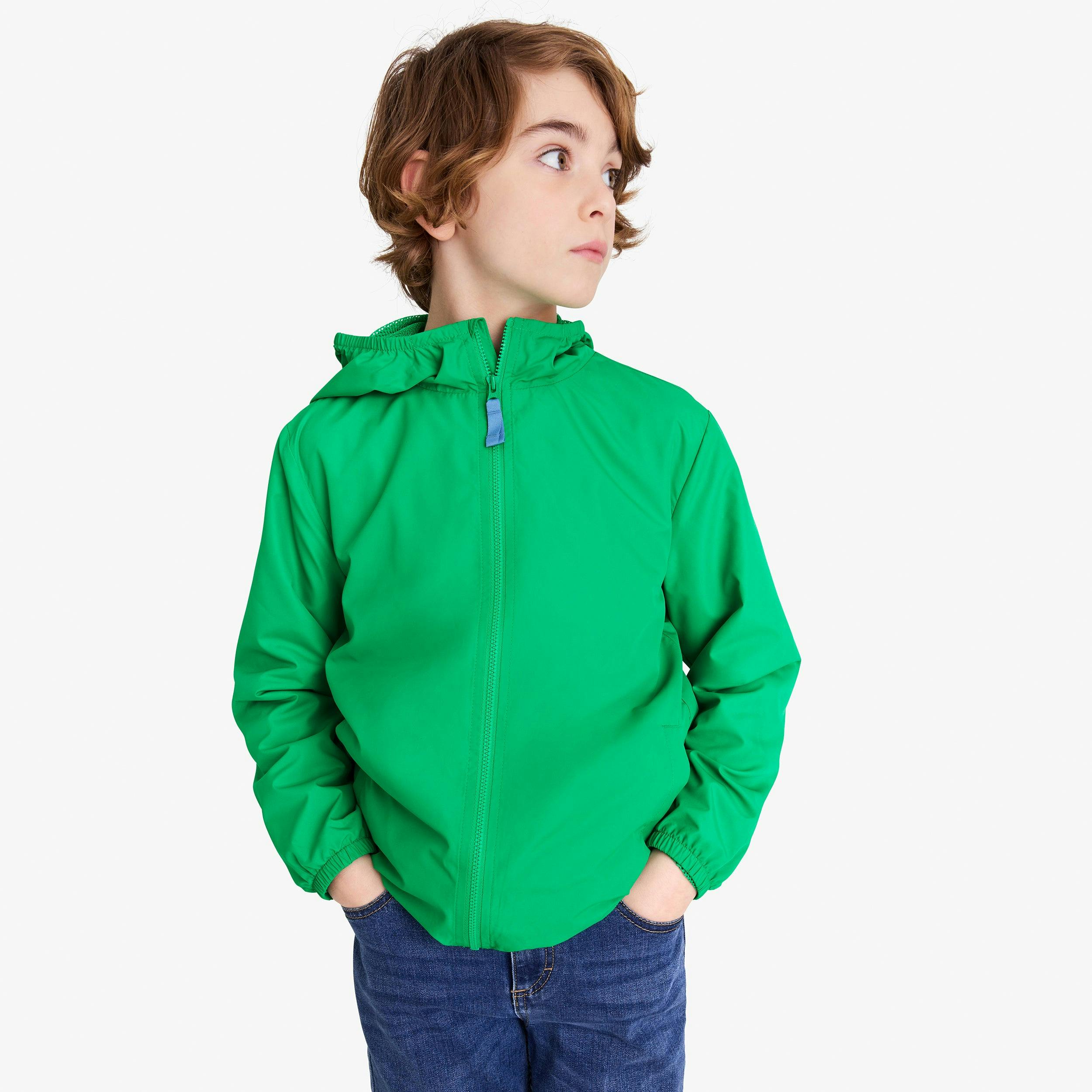 Kids packable windbreaker