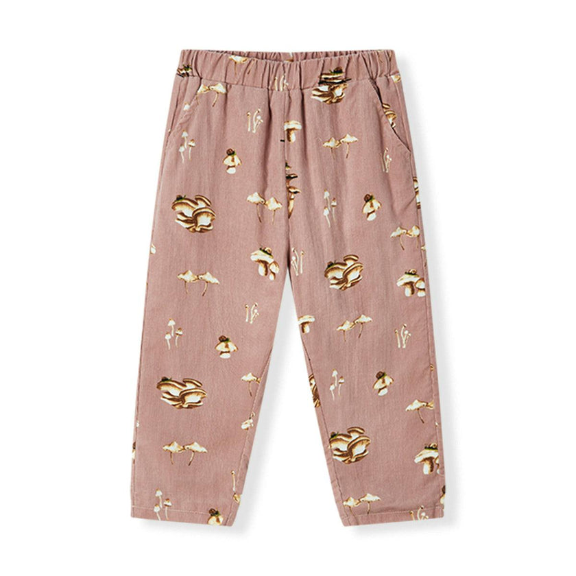 Mushroom Corduroy Casual Pants