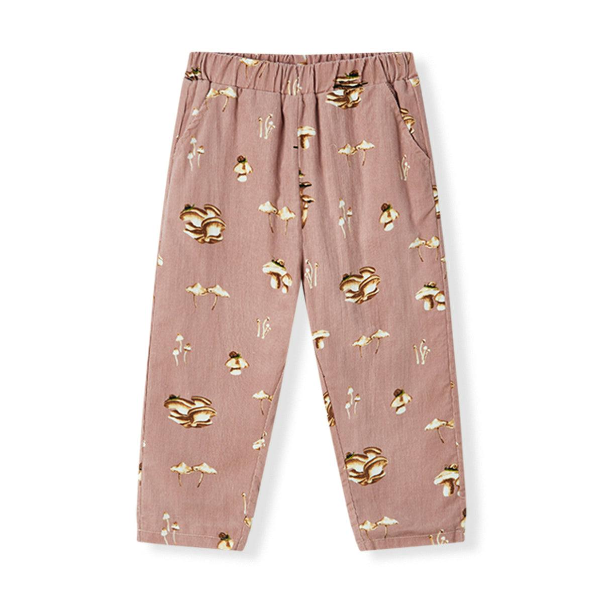 Mushroom Corduroy Casual Pants