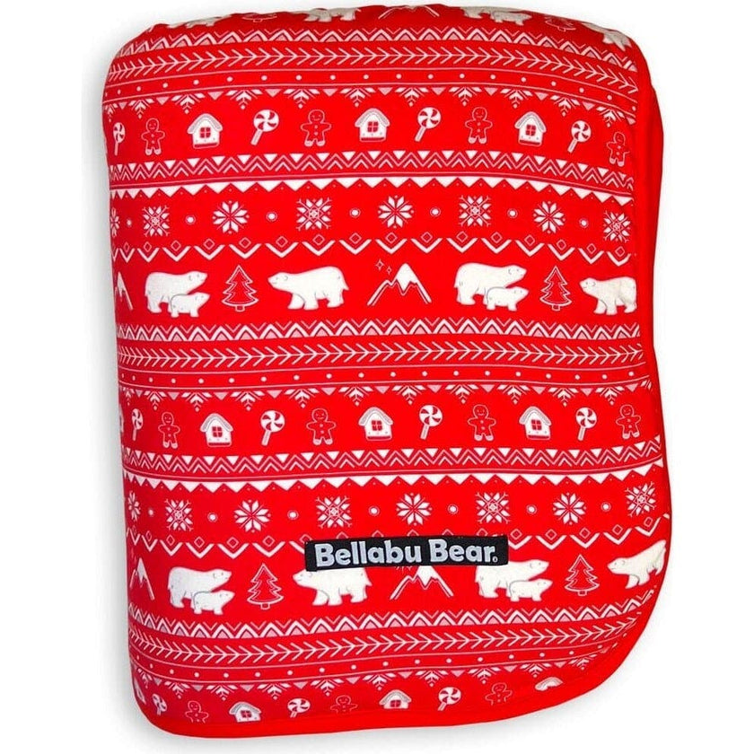 Polar Isle Red Bamboo Sherpa Blanket