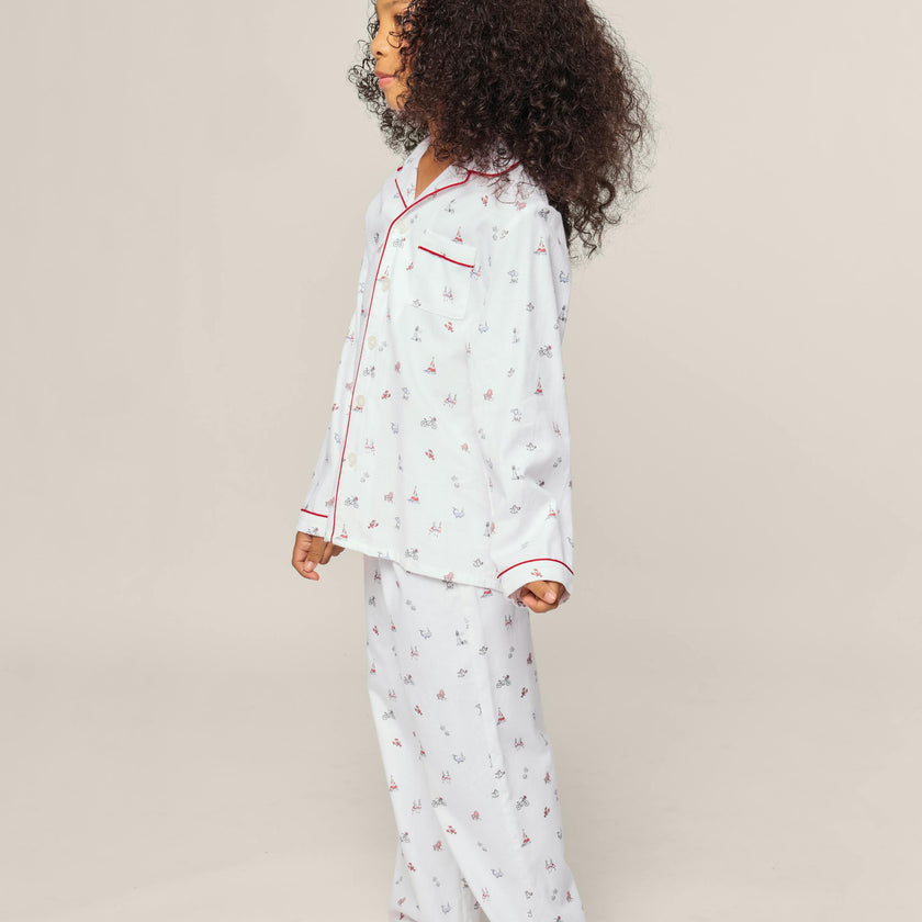 Kid's Twill Pajama in Coastal Charms