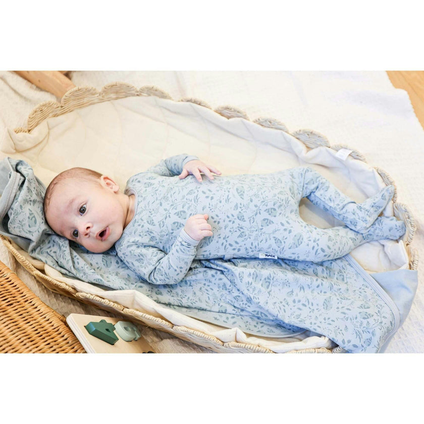 Soft Vines Footie and Beanie Set