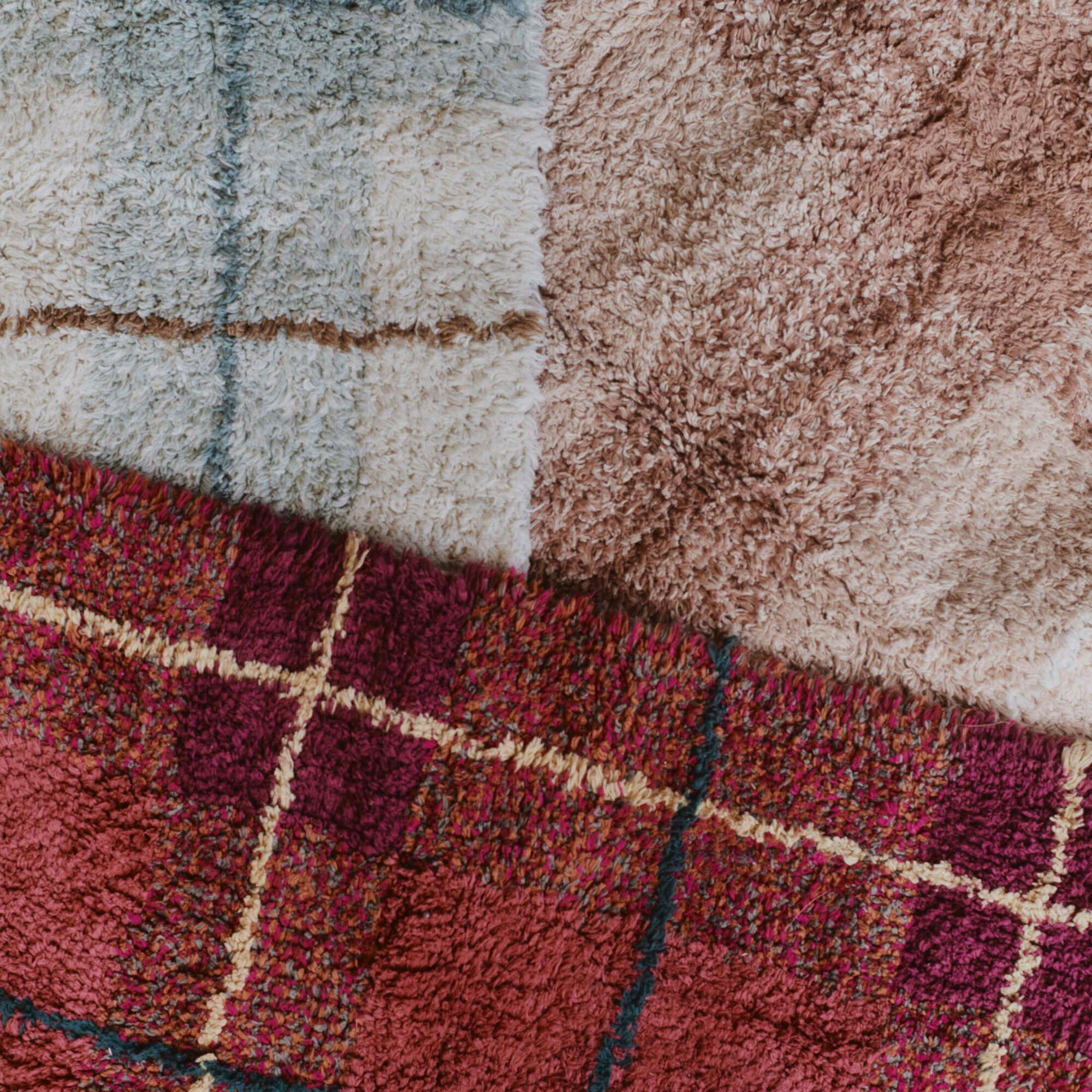 Washable Rug Tartan Vintage Red, Red