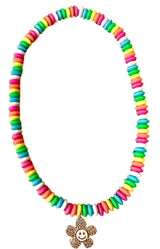 Smiley Flower Neon Candy Necklace