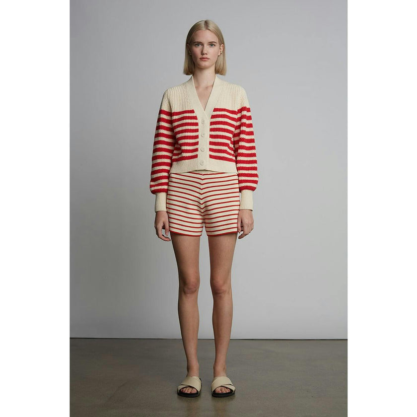 LEA STRIPE SHORT | IVORY + ROSSO