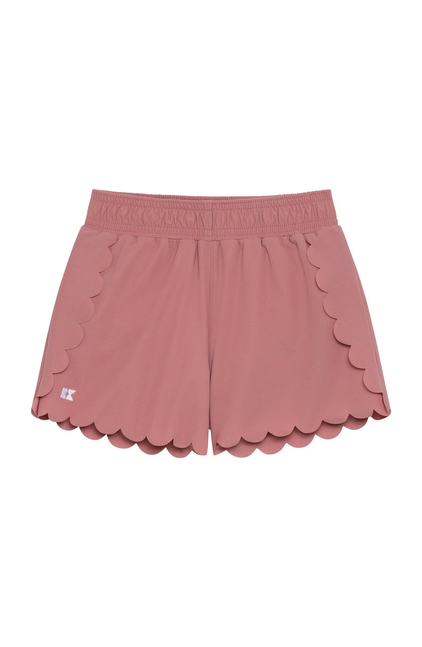 Girls Scalloped Super Short