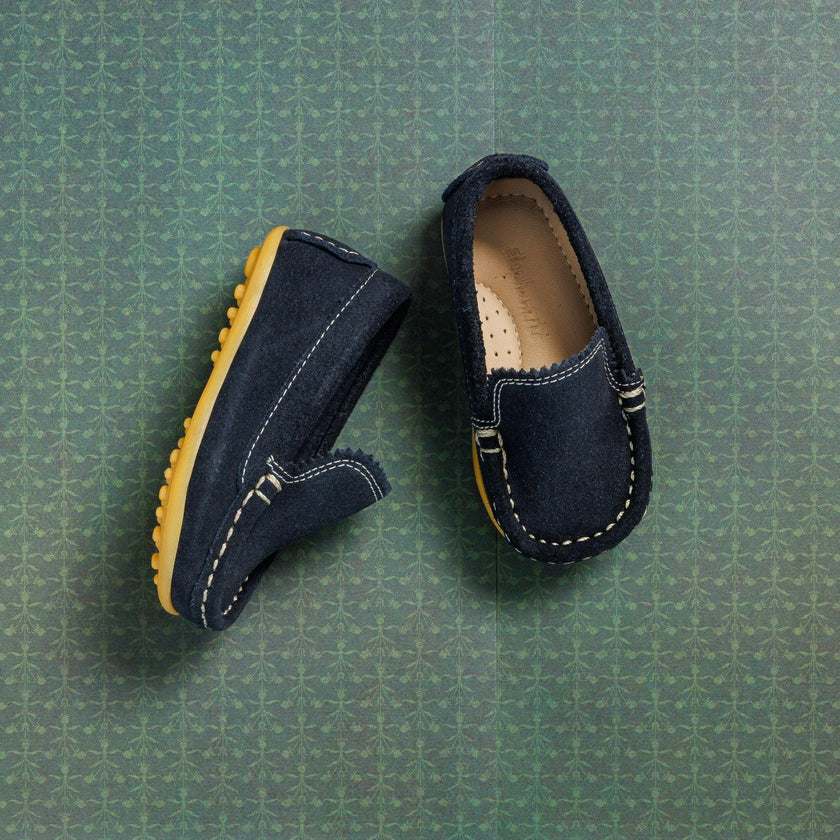 Toddler Antton Driver Moccasin | Blue Suede
