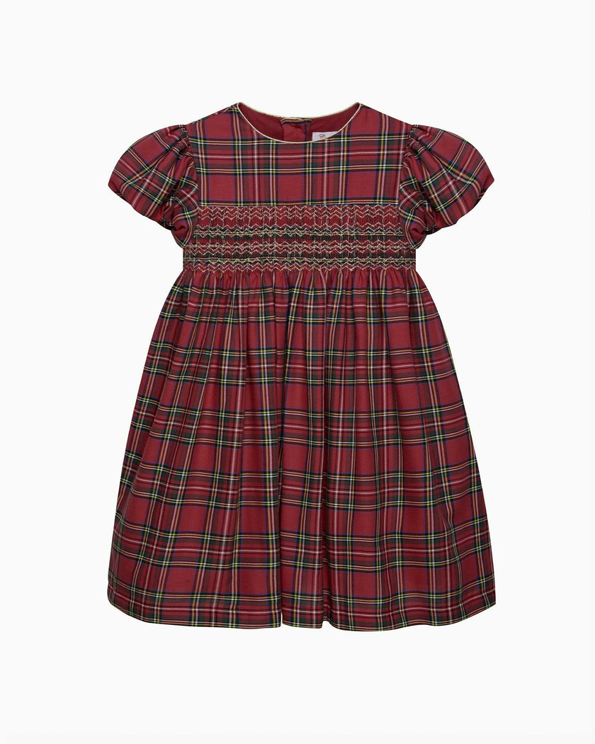 Baby Isla Tartan Smocked Party Dress