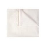 Ribbed Knit Blanket Ecru